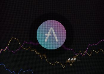 March 15th 2024March 2024, Crypto exchange screen focused on aave token, coin AAVE.