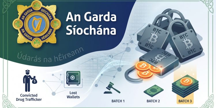 Irish Authorities Recover Third Batch of Bitcoin from Convicted Drug Trafficker’s Lost Wallets, Now Totaling US$92 Million 